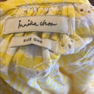 Innika Choo Yellow and White Dress